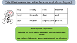 Title: What Have We Learned for Far About Anglo-Saxon England?