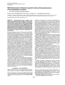 Histrionicotoxin Enhances Agonist-Induced Desensitization of Acetylcholine Receptor