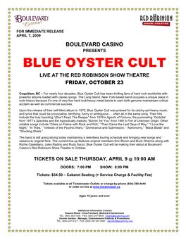 Blue Oyster Cult