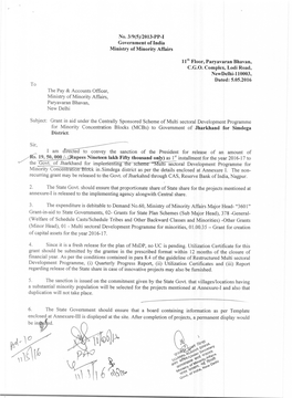 2013-PP-I Government of India Ministry of Minority Affairs 11 Th