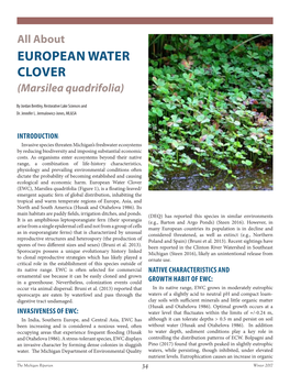 Invasive European Water Clover