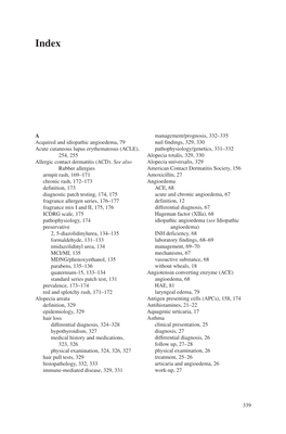 339 a Acquired and Idiopathic Angioedema, 79 Acute Cutaneous