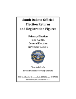 South Dakota Oficial Election Returns