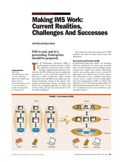 Making IMS Work: Current Realities, Challenges and Successes