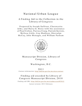 National Urban League Records