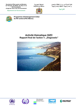 Activité Thématique GIZC Rapport Final De L'action 1: „Diagnostic”