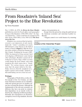 From Roudaire's 'Inland Sea' Project to the Blue Revolution