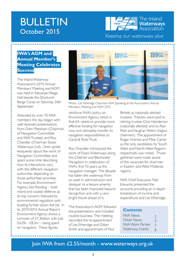 IWA Branch Bulletin October 2015