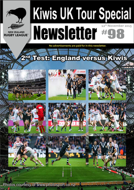 2Nd Test: England Versus Kiwis