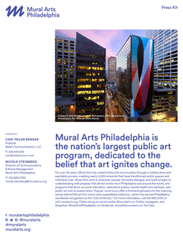 Mural Arts Philadelphia Is the Nation's Largest Public Art Program