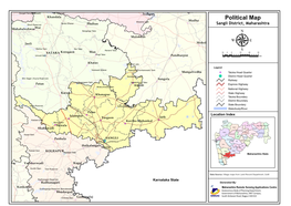 Political Map Shetphal Talav Madha Tambe Dharan Dhom Reservoir Phaltan Sangli District, Maharashtra Mahabaleshwarwai Banganga Talav