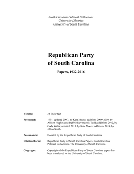 Republican Party of South Carolina