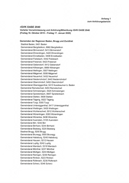 Rgvk OASE 2040 Verteiler Vernehmlassung Und Anhörung/Mitwirkung Rgvk OASE 2040 (Freitag 18