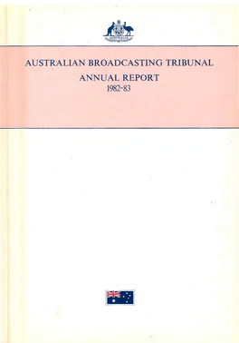 Australian Broadcasting Tribunal Annual Report 1982-83