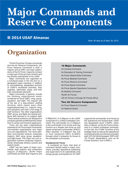 Major Commands and Reserve Components