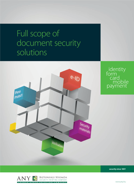 Full Scope of Document Security Solutions