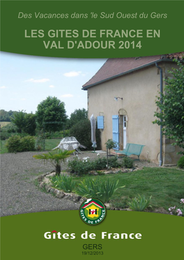 Catalogueles Gites De France En Val D'adour 2014