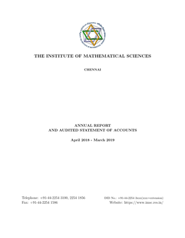 The Institute of Mathematical Sciences