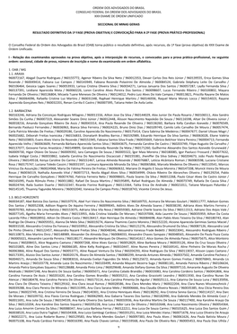 Ordem Dos Advogados Do Brasil Conselho Federal Da Ordem Dos Advogados Do Brasil Xxx Exame De Ordem Unificado