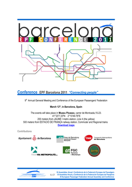 Conference EPF Barcelona 2011 “Connecting People”