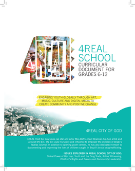 4Real School Curricular Document for Grades 6-12