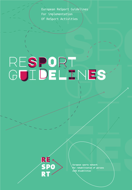 Resport Guidelines U D EIPS R