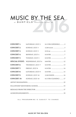 MBTS 2016 Programme