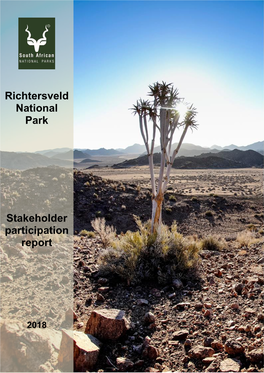 Richtersveld National Park Stakeholder Participation Report