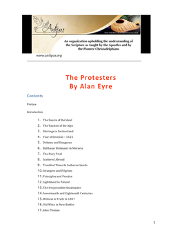 The Protesters by Alan Eyre Contents