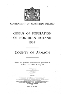 1937 Census County Armagh Report