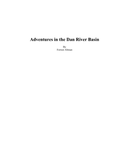 Adventures in the Dan River Basin