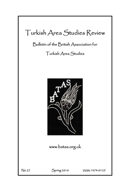 Turkish Area Studies Review