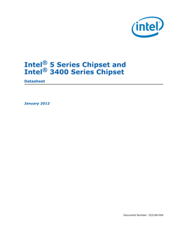 Intel® 5 Series Chipset and Intel® 3400 Series Chipset Datasheet