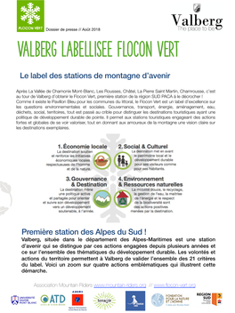 Valberg Labellisee Flocon Vert