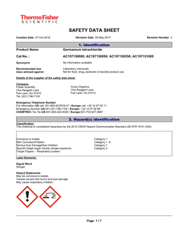 Safety Data Sheet