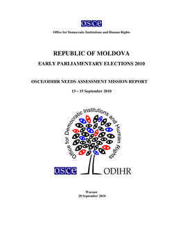 Republic of Moldova Early Parliamentary Elections 2010