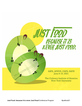 JUST FOOD- Program