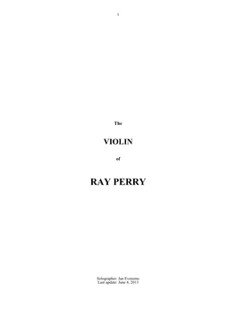 Download the VIOLIN of RAY PERRY