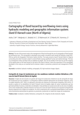Cartography of Flood Hazard by Overflowing Rivers Using Hydraulic Modeling and Geographic Information System: Oued El Harrach Case (North of Algeria)