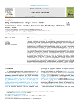 Early Triassic Terrestrial Tetrapod Fauna a Review