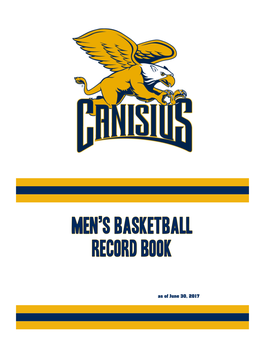 Men's Basketball RECORD BOOK