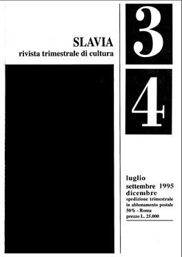 Luglio Settembre 1995 Dicembre Spedizione Trimestrale in Abbonamento Postale 50% - Roma Prezzo L