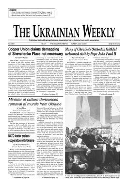The Ukrainian Weekly 2001, No.27