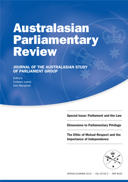 Australasian Parliamentary Review
