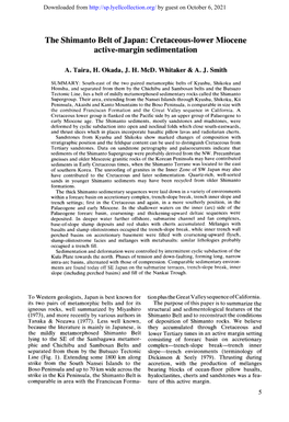 Cretaceous-Lower Miocene Active-Margin Sedimentation