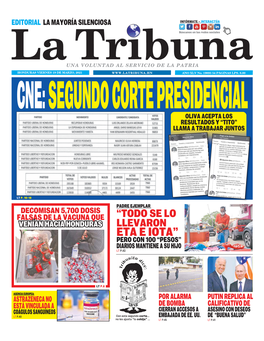 CNE: SEGUNDO PRESIDENCIALAÑO XLV No