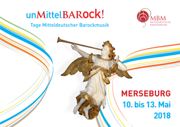 Unmittelbarock! Tage Mitteldeutscher Barockmusik