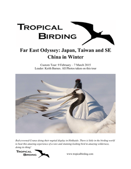 Far East Odyssey: Japan, Taiwan and SE China in Winter