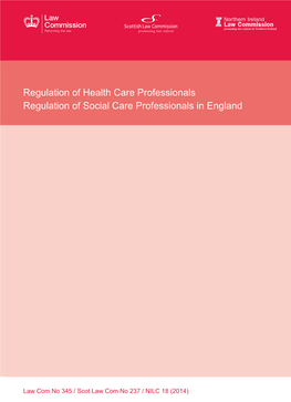 Regulation of Health Care Professionals