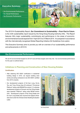 Hong Kong Housing Authority Sustainability Report 2013/14